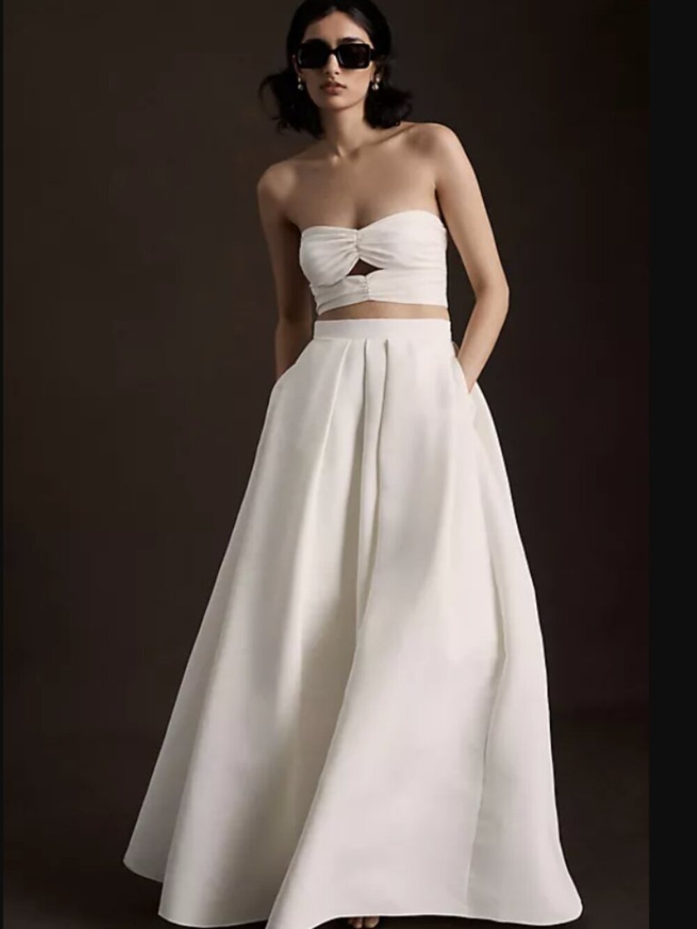 Sachin & Babi Ava Pleated A-Line Ball Bridal Skirt